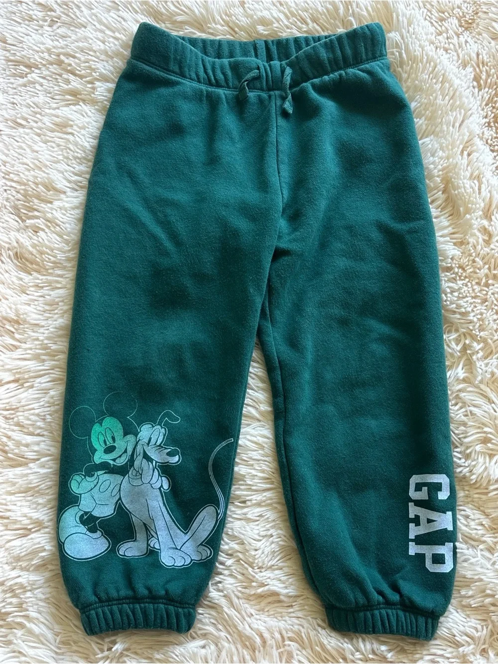 GAP Green Mickey & Pluto Hoodie and Sweatpants Set size 3
